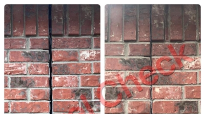 expansion joints before & after Photo